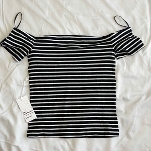 Striped Off-Shoulder Top